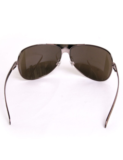 Lunettes de soleil CHANEL façon python marron