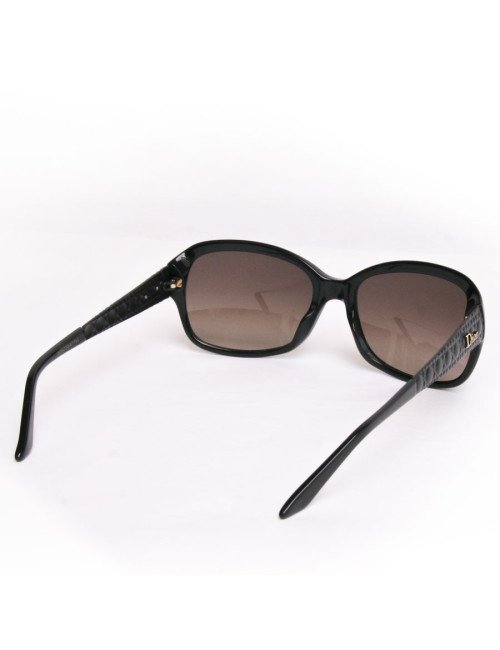 lunettes de soleil DIOR branches matelassées noires