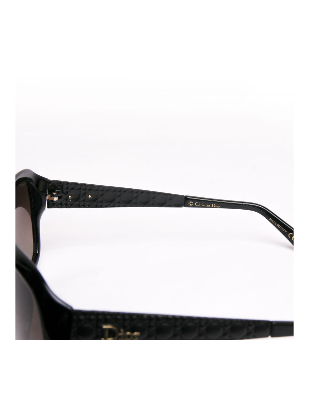 lunettes de soleil DIOR branches matelassées noires
