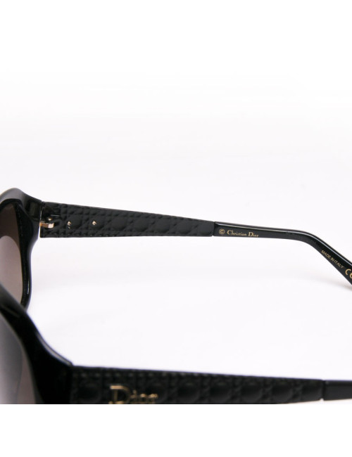 lunettes de soleil DIOR branches matelassées noires