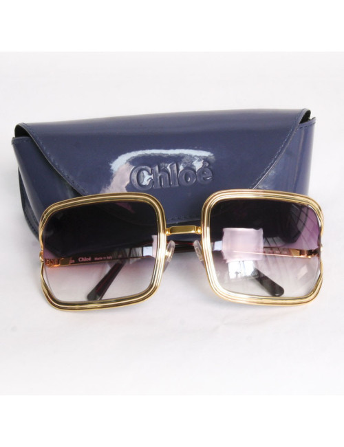Lunettes de soleil CHLOE métal doré