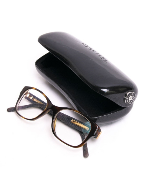 Lunettes CHANEL (de vue) branches recouvertes en jean's