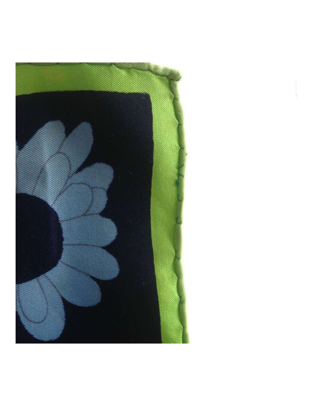 Carré de soie Christian DIOR "marguerites" vintage