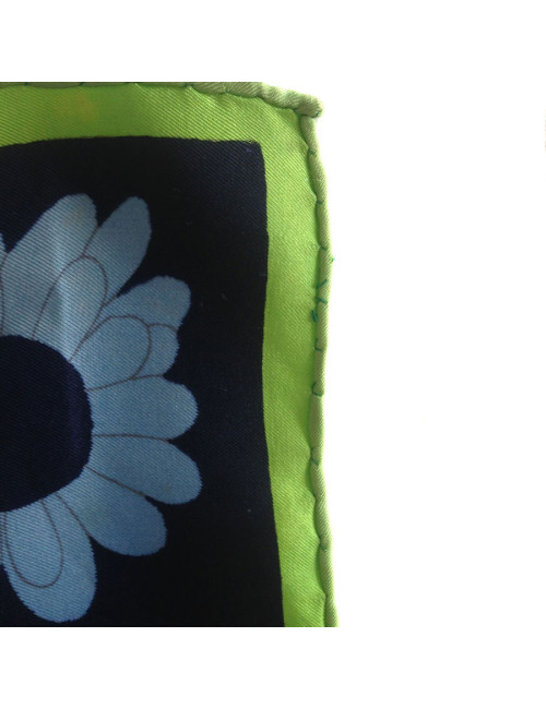 Carré de soie Christian DIOR "marguerites" vintage