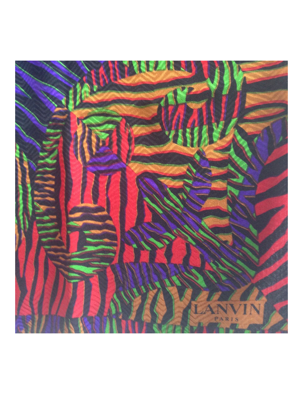 Carré de soie épaisse LANVIN 
