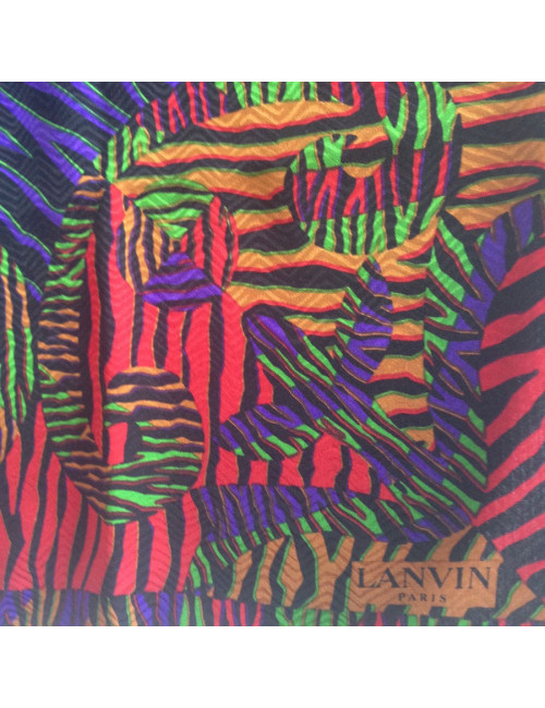 Carré de soie épaisse LANVIN 