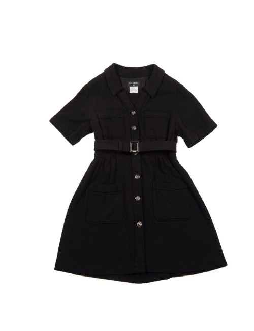 Robe "Paris-Singapour" CHANEL T42  noire