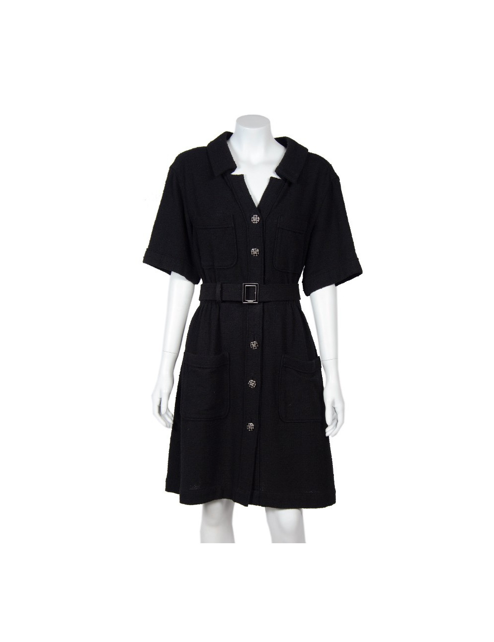 Robe "Paris-Singapour" CHANEL T42  noire