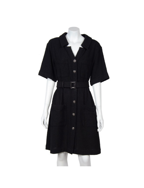 Robe "Paris-Singapour" CHANEL T42  noire