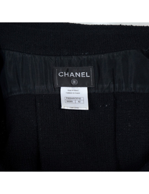 Robe "Paris-Singapour" CHANEL T42  noire