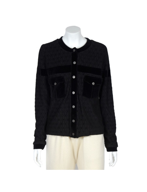 Veste CHANEL t 42 en coton noir