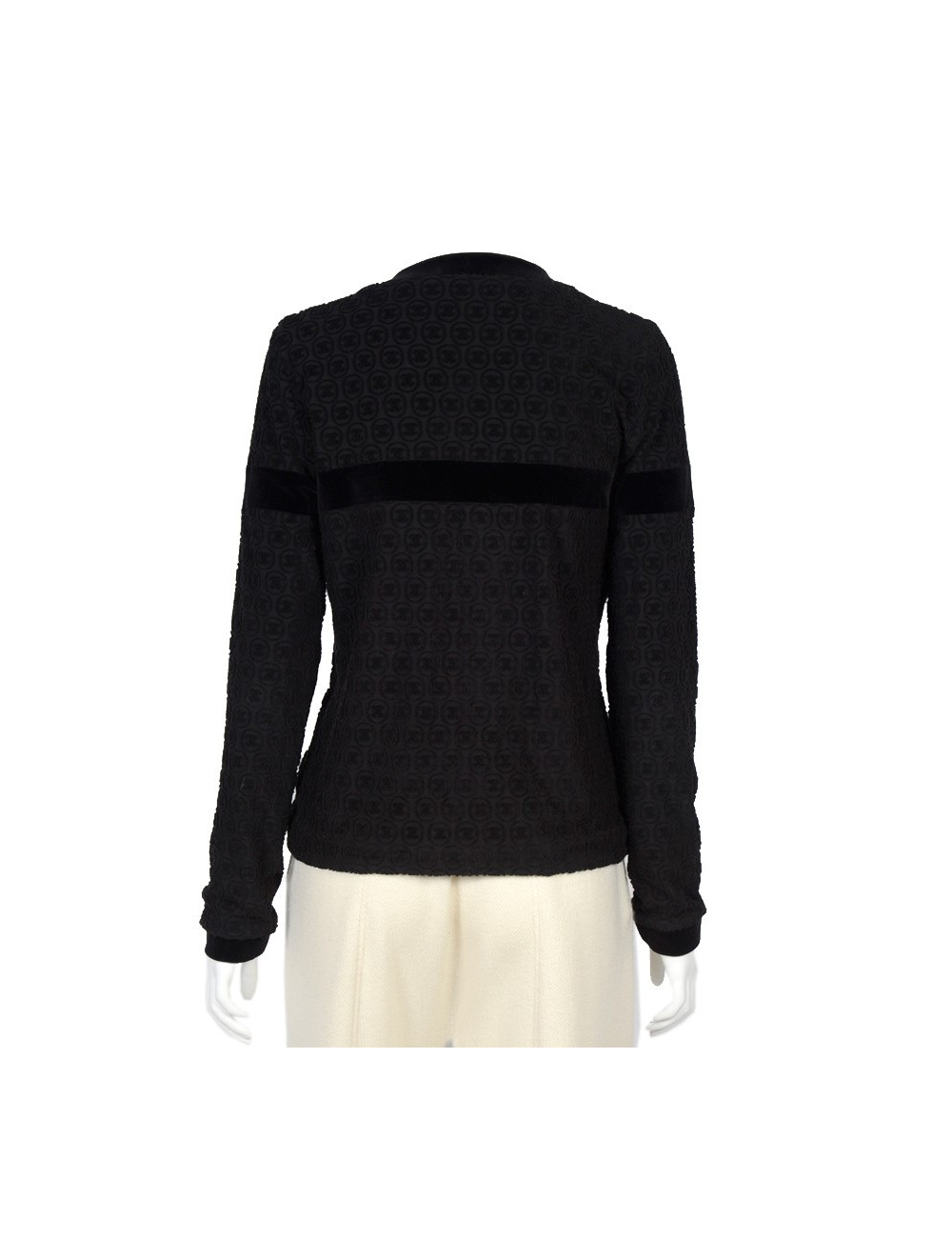 Veste CHANEL t 42 en coton noir