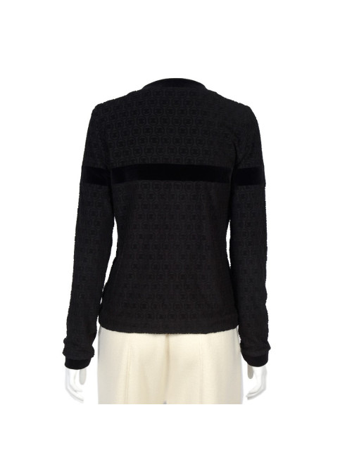 Veste CHANEL t 42 en coton noir