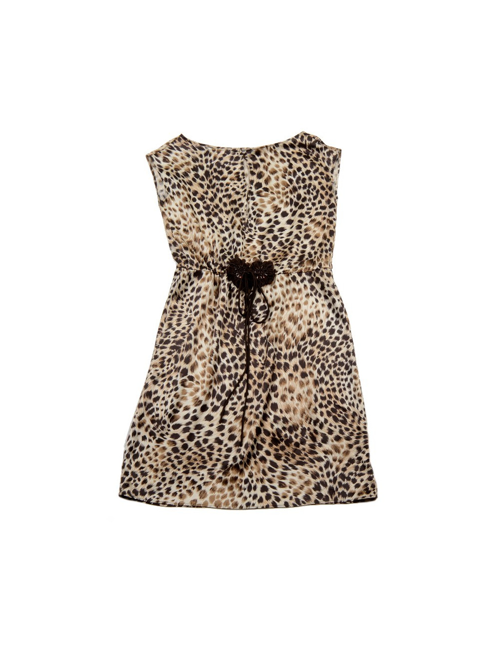 Robe VALENTINO en soie motif panthère 