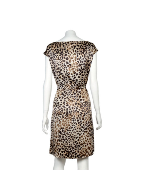 Robe VALENTINO en soie motif panthère 