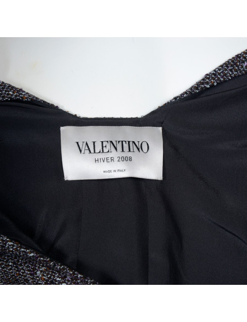 Robe VALENTINO  T38 en tweed et broderies