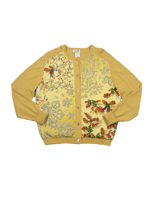 Gilet HERMES en soie et cachemire 