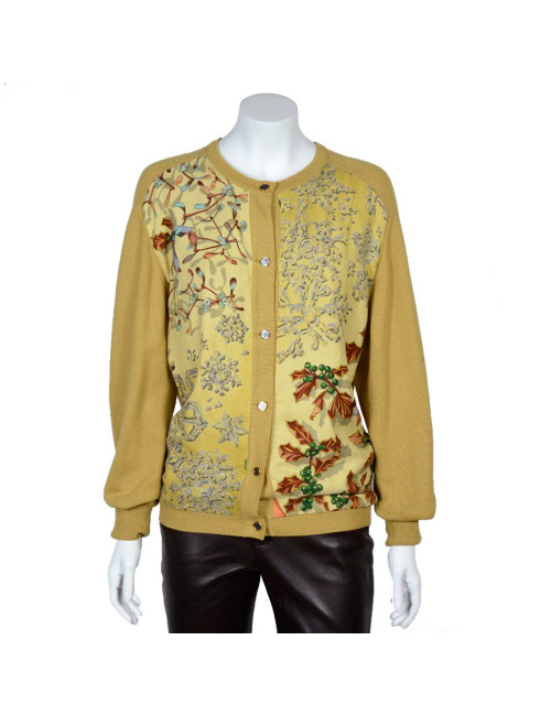 Gilet HERMES en soie et cachemire 