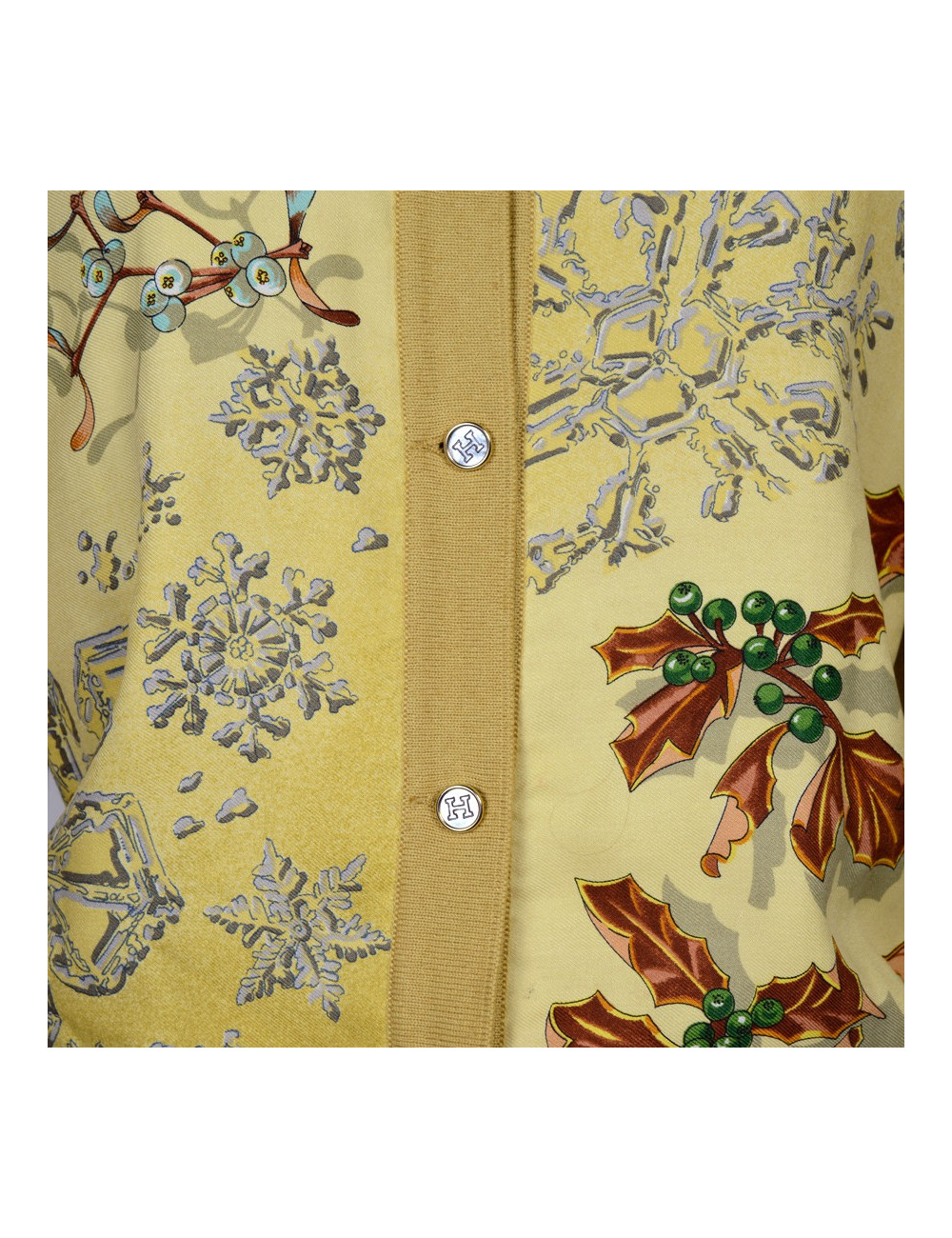 Gilet HERMES en soie et cachemire 