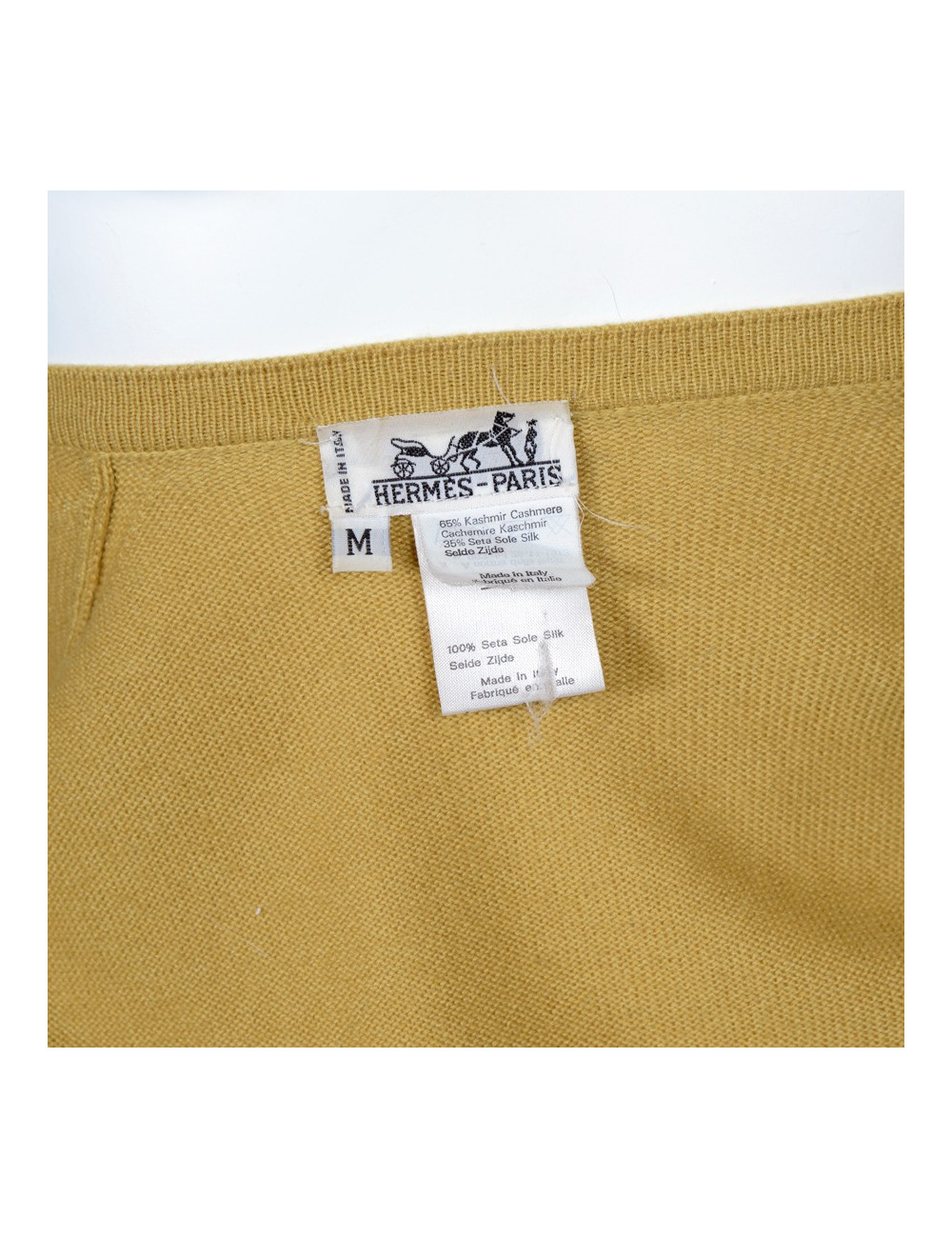 Gilet HERMES en soie et cachemire 