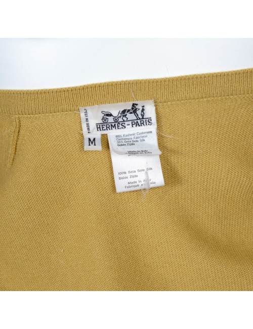 Gilet HERMES en soie et cachemire 