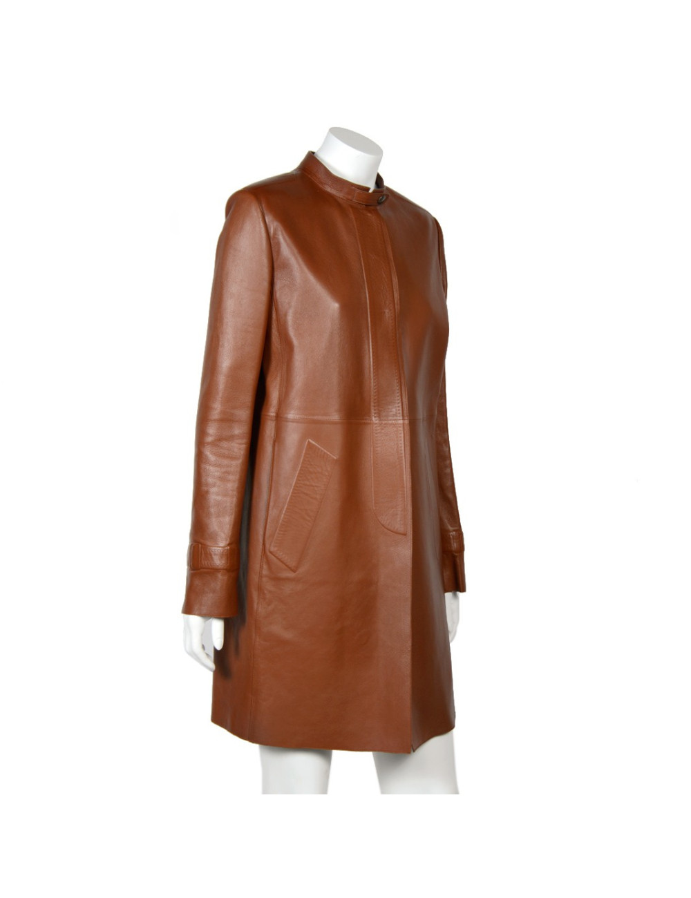 Trench PRADA t 42 it  cuir fauve 