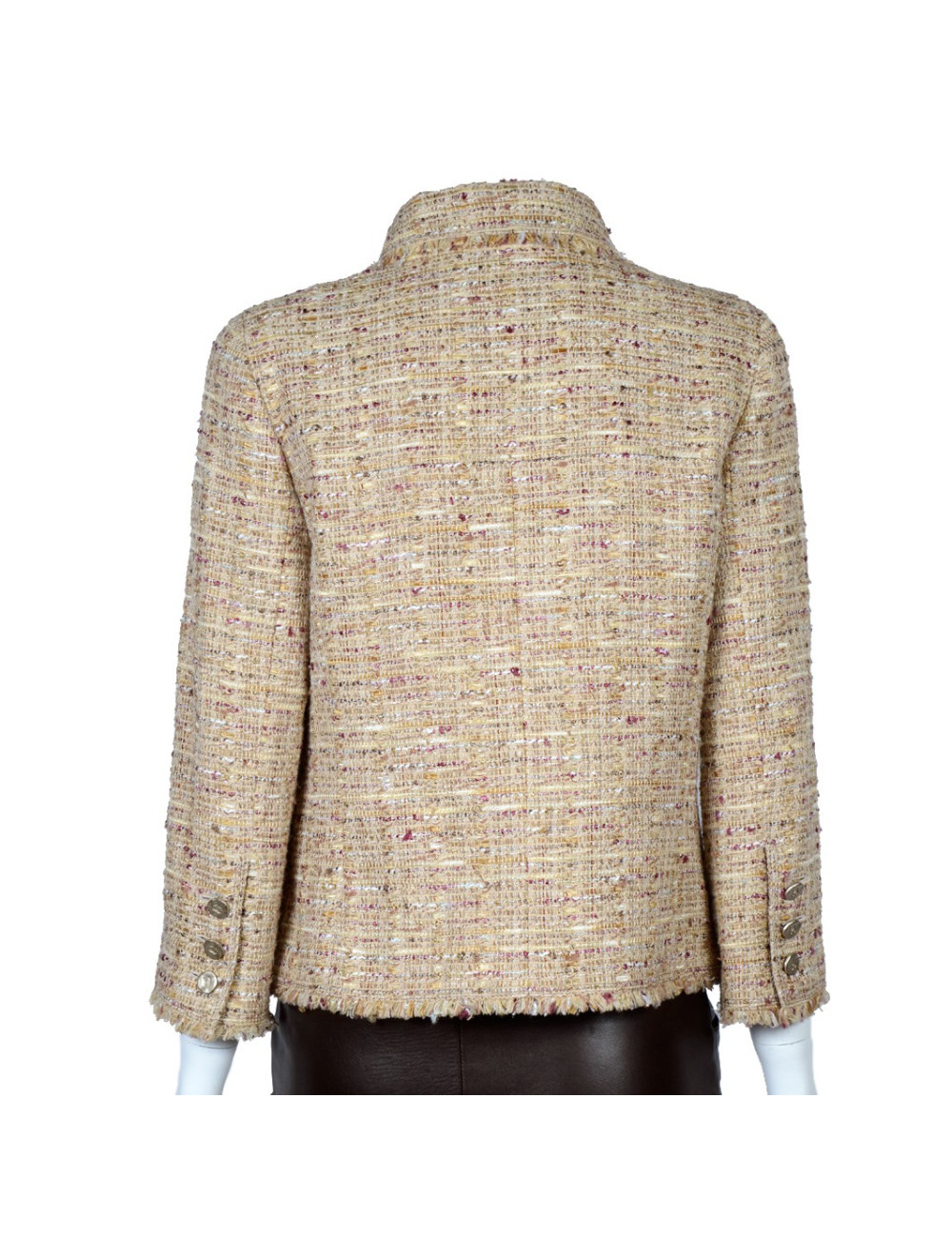 Veste CHANEL t 40 tweed beige