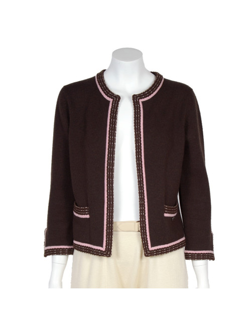 Gilet CHANEL cachemire t 38 