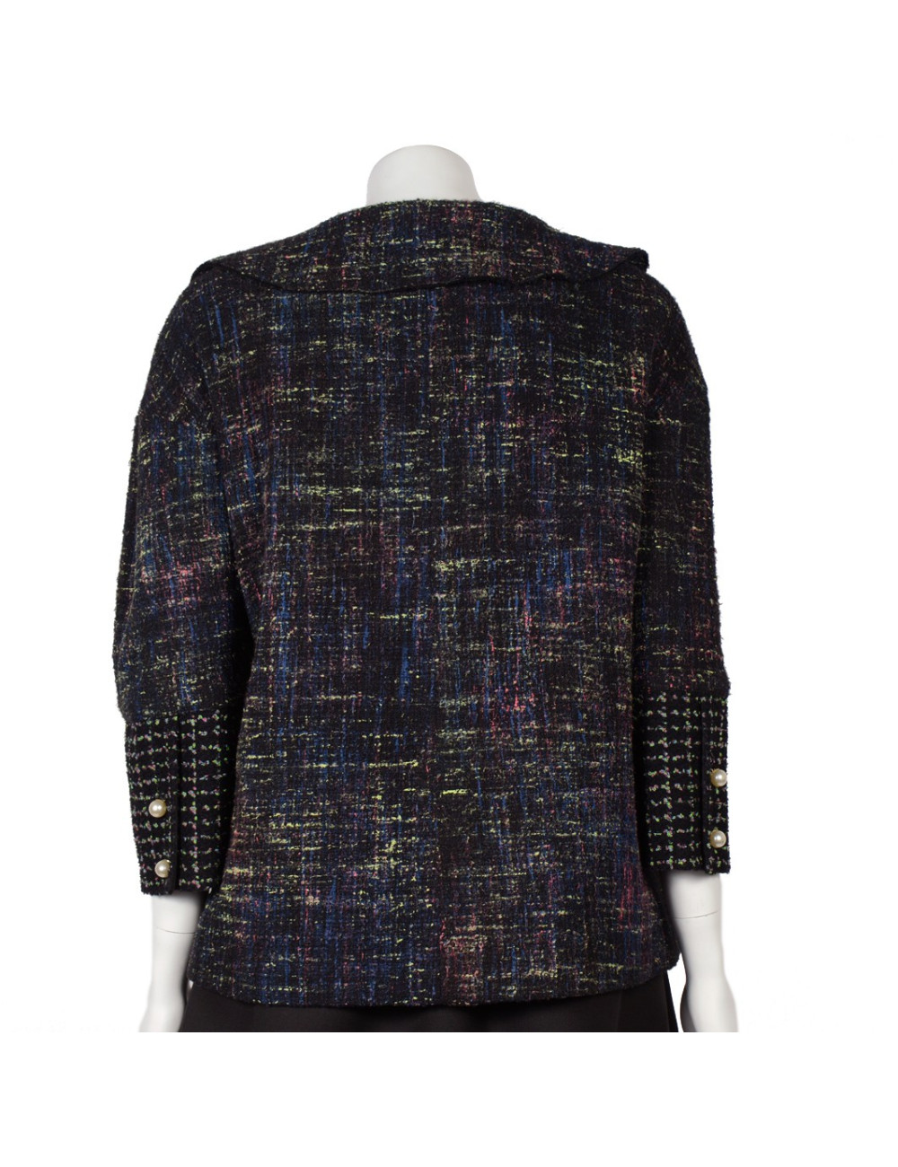 Veste CHANEL tweed et perles nacrées