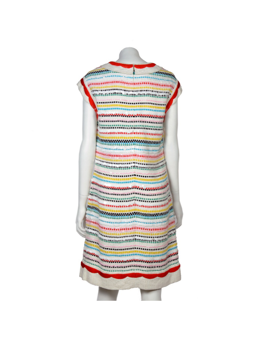 Robe CHANEL t 40 à sequins multicolore