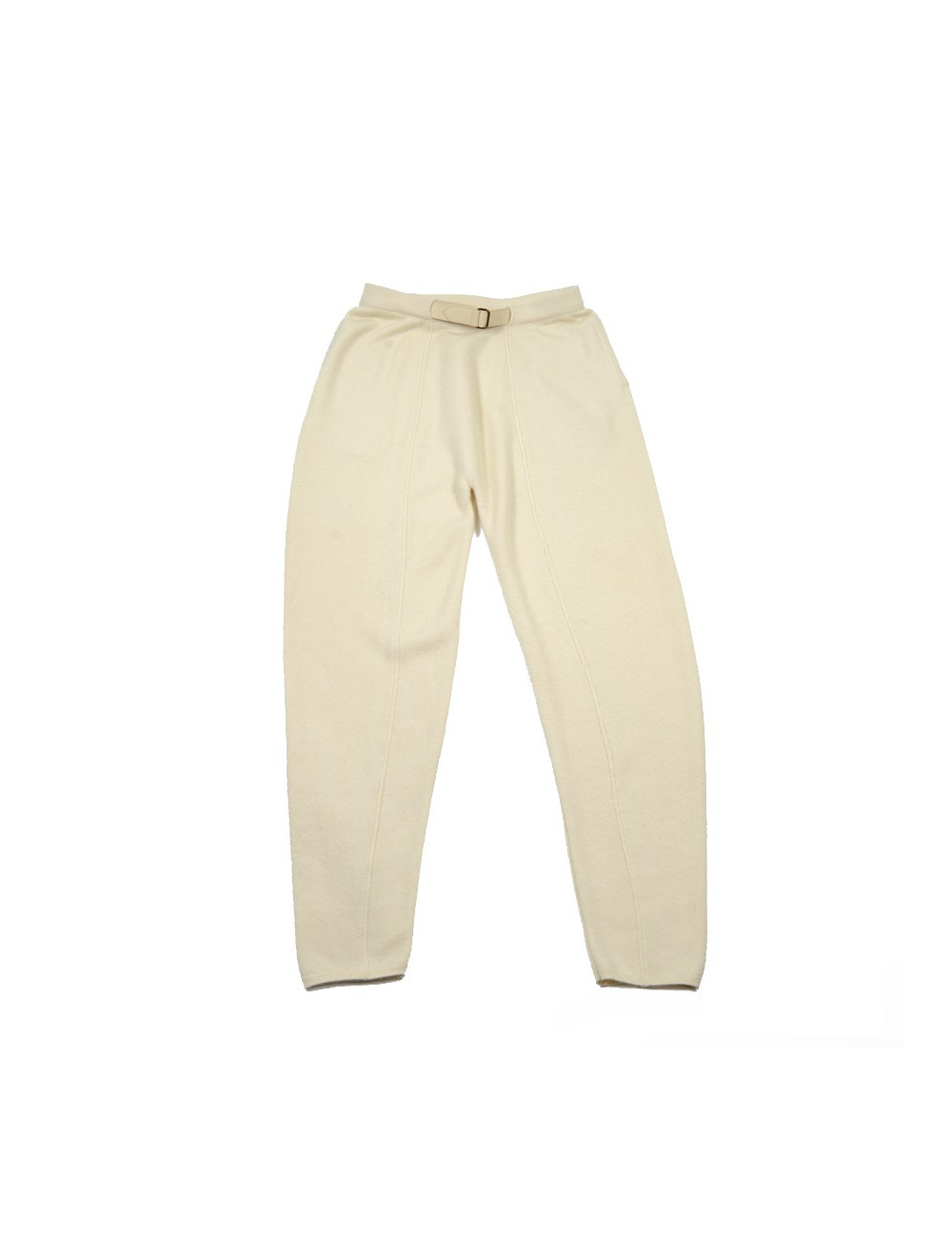 Ensemble blouse et pantalon HERMES soie  et cachemire motifs "plumes"