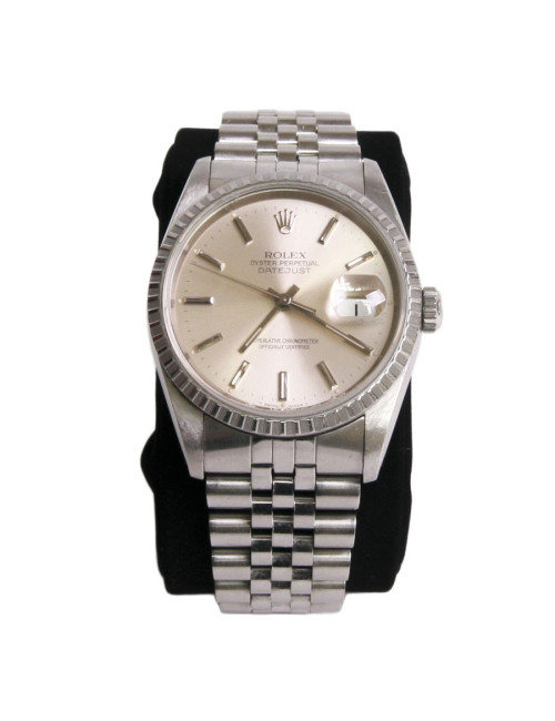 montre ROLEX oyster perpetual DATAJUST en acier