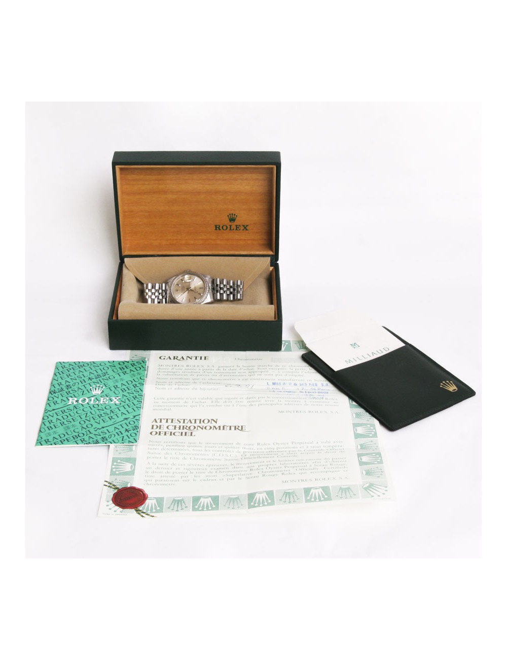 montre ROLEX oyster perpetual DATAJUST en acier