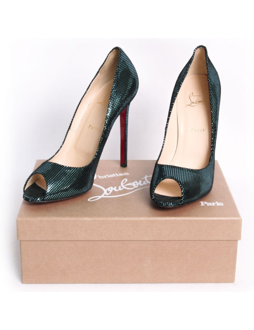 Escarpins CHRISTIAN LOUBOUTIN vert brillant