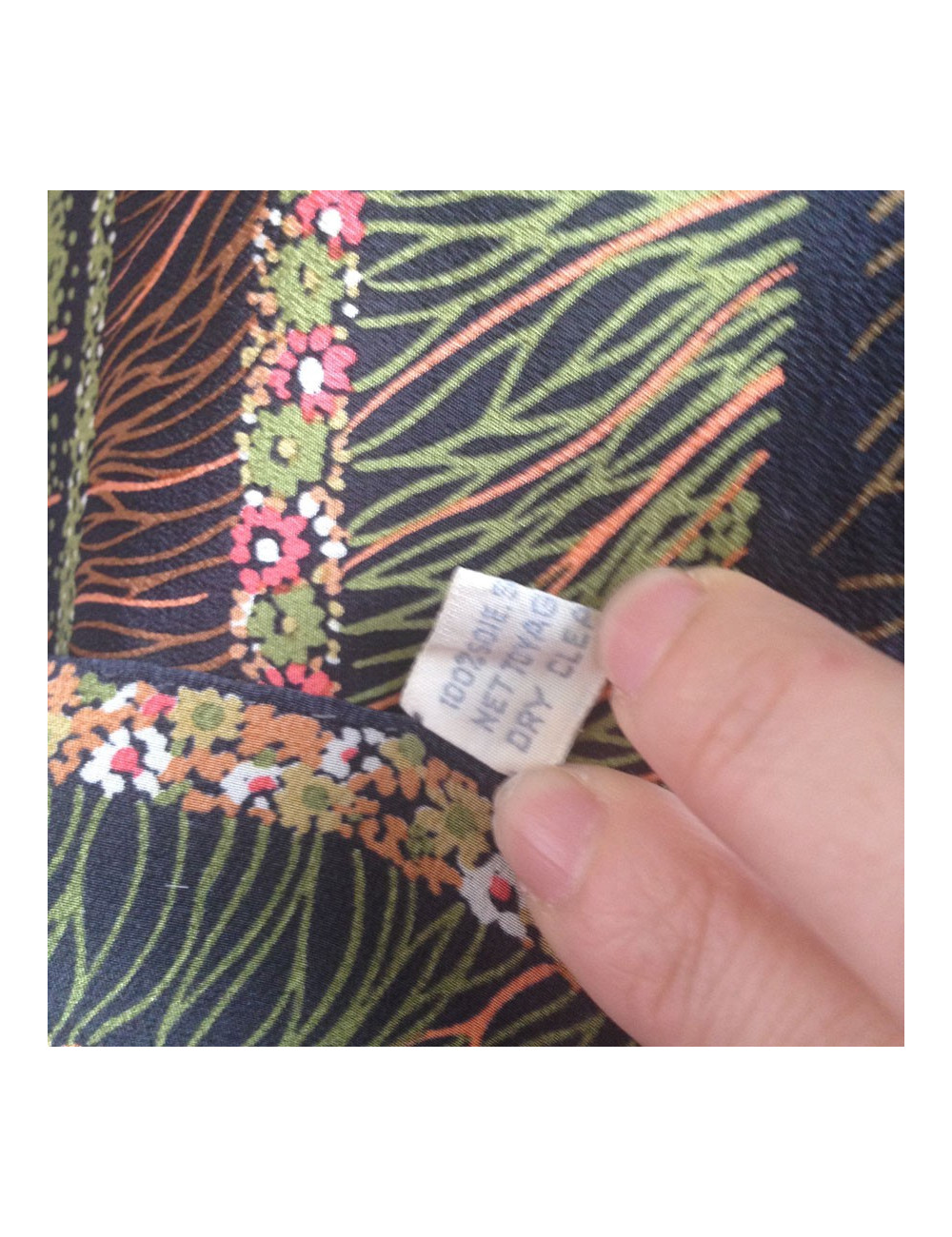 Carré de soie Christian DIOR renard  