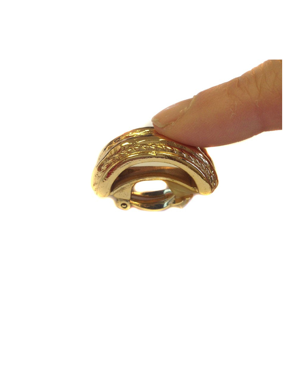 Clips vintage YVES SAINT LAURENT dorés