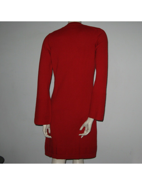 Long waistcoat CHANEL red cashmere
