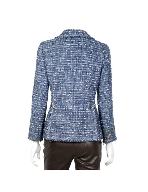 Veste en cuir BARBARA BUI bleu