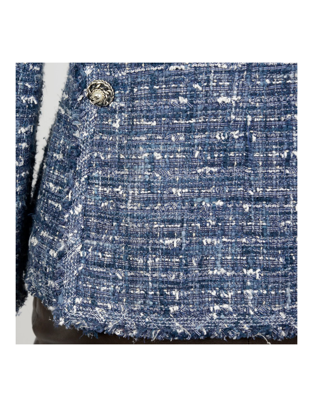 Veste en cuir BARBARA BUI bleu