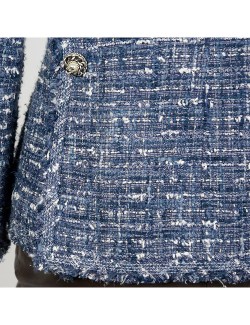 Veste en cuir BARBARA BUI bleu