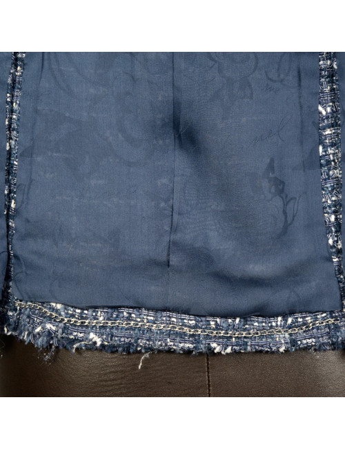 Veste en cuir BARBARA BUI bleu