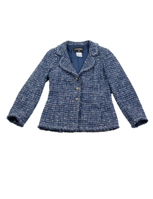 Veste en cuir BARBARA BUI bleu