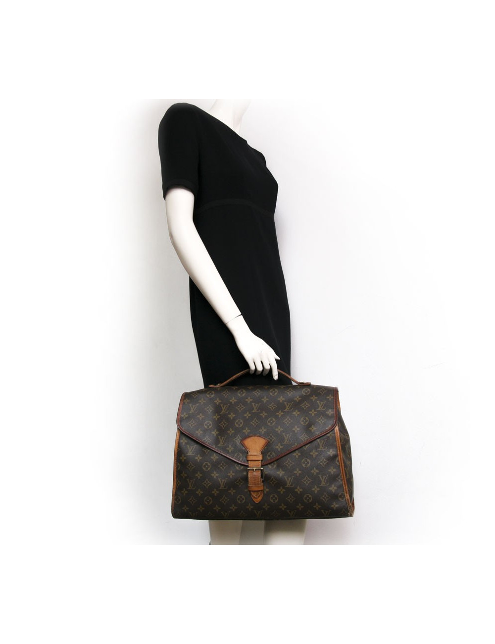 Sacoche LOUIS VUITTON toile enduite monogram vintage