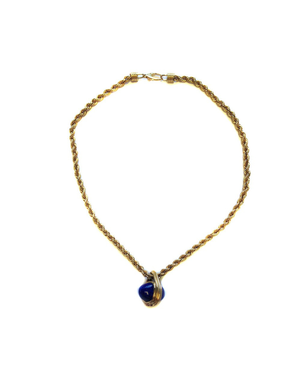Collier pendentif Lapis lazuli SANS MARQUE