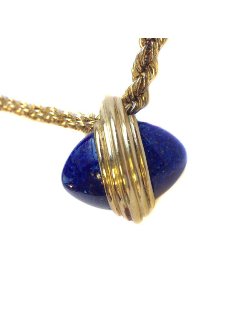 Collier pendentif Lapiz lazuli SANS MARQUE