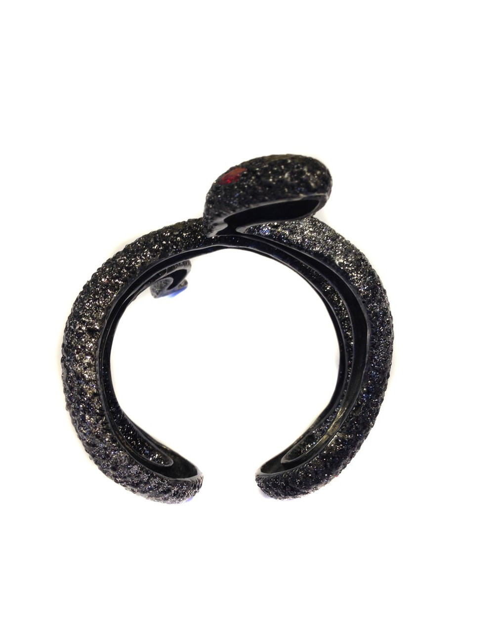 Manchette "Serpent" ruthénium autres marques