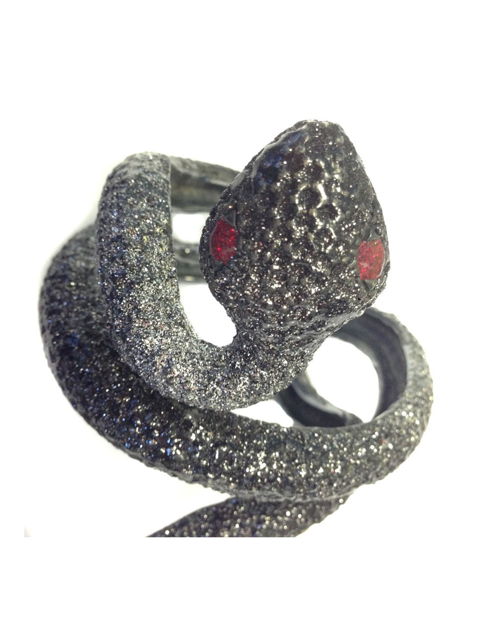 Manchette "Serpent" ruthénium autres marques