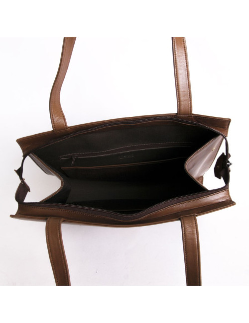 Sac GIVENCHY en cuir d'agneau marron et python