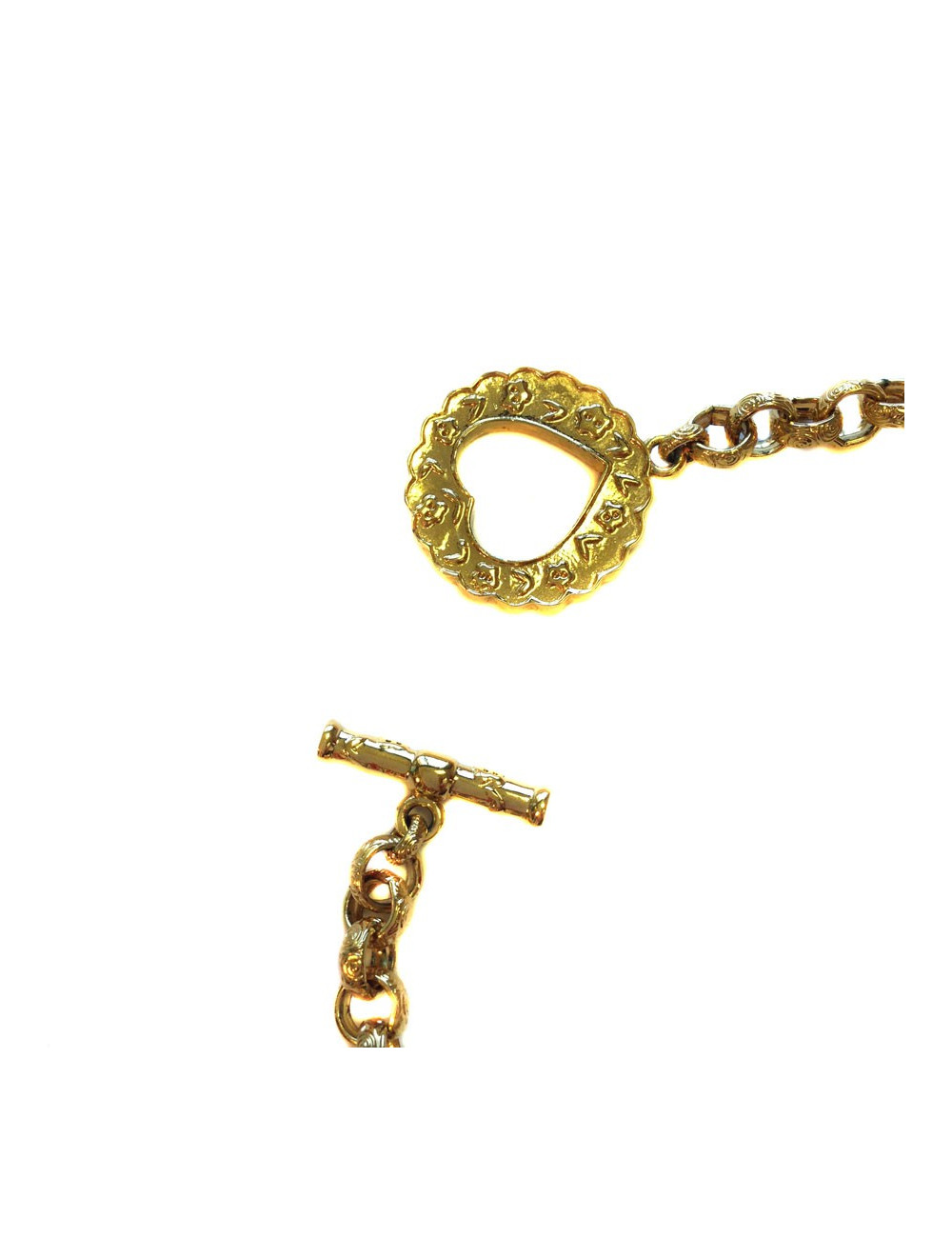 Collier en métal doré autres marques