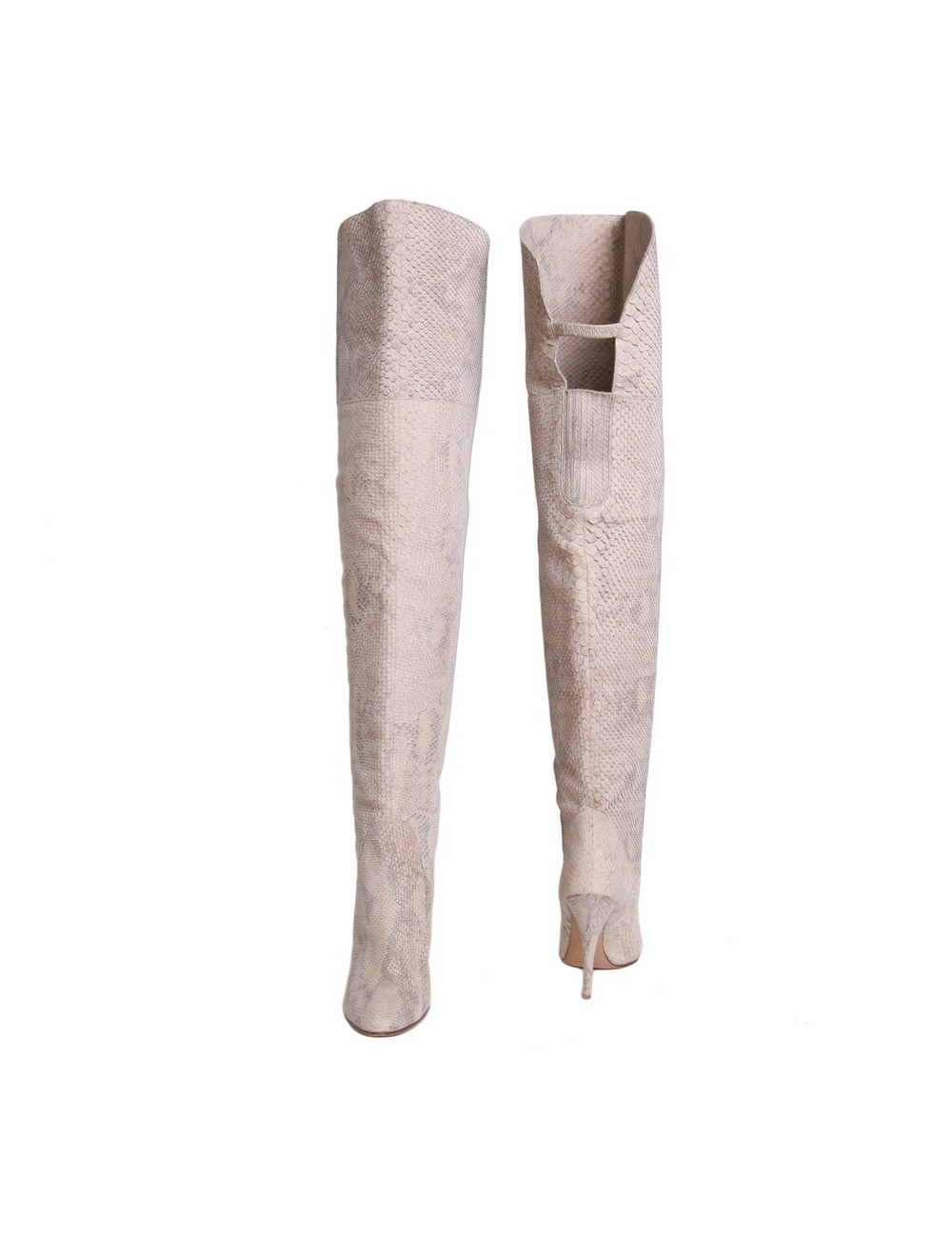 Cuissardes CHLOÉ T 41 en python crème